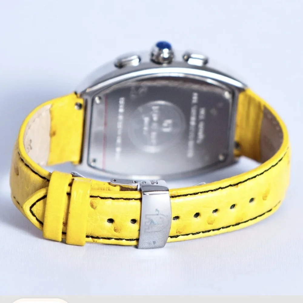 Lancaster Men's Yellow & Black Watch